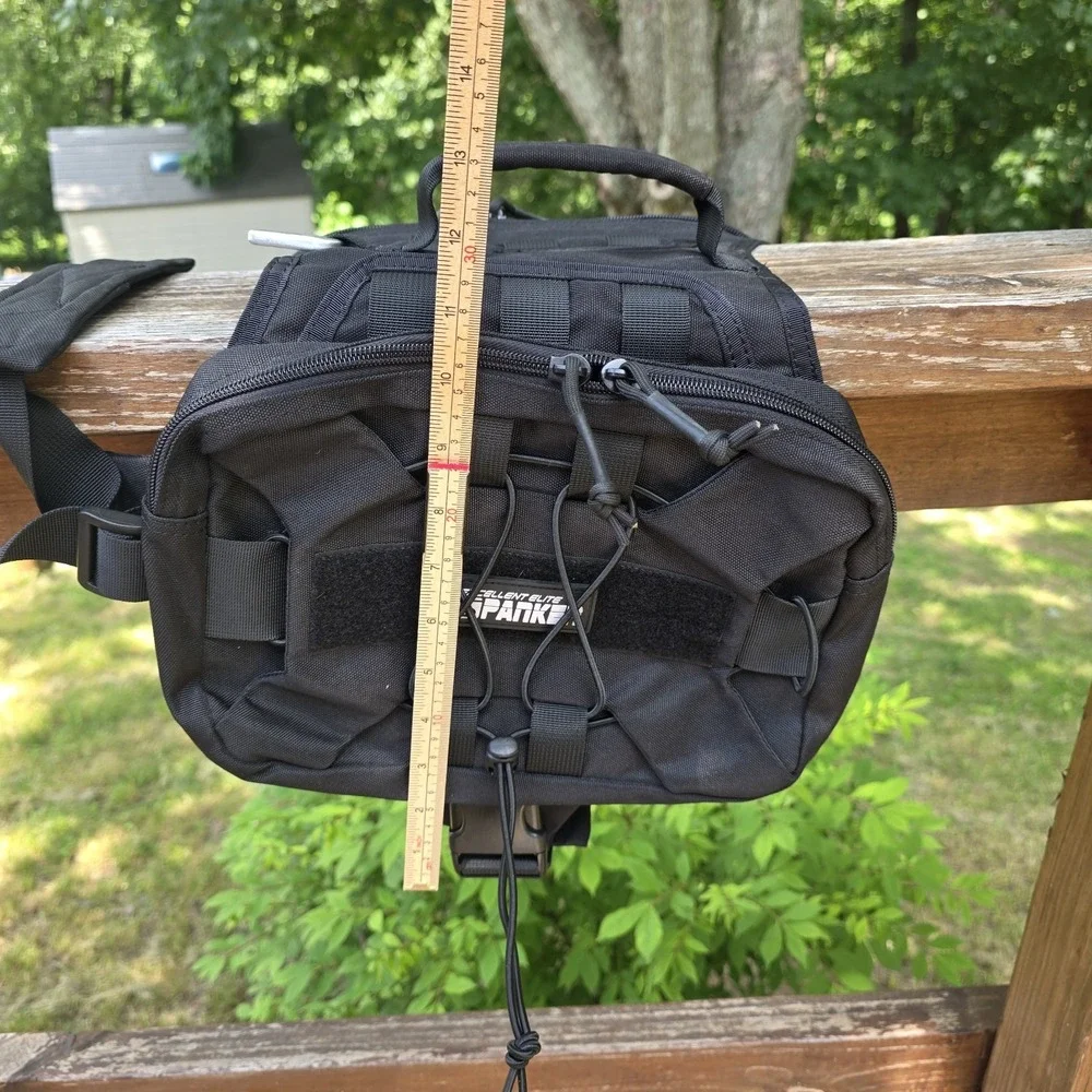 Spanker Tactical Dog Vest Black Harness Approx 11x11‎ Carrying Pockets
